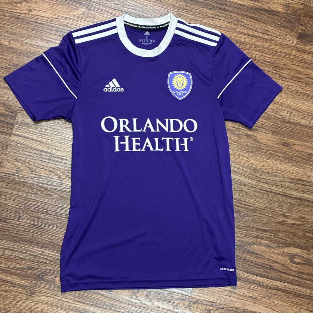 Adidas Orlando City SC Purple AEROREADY Soccer Jersey Men's S MLS